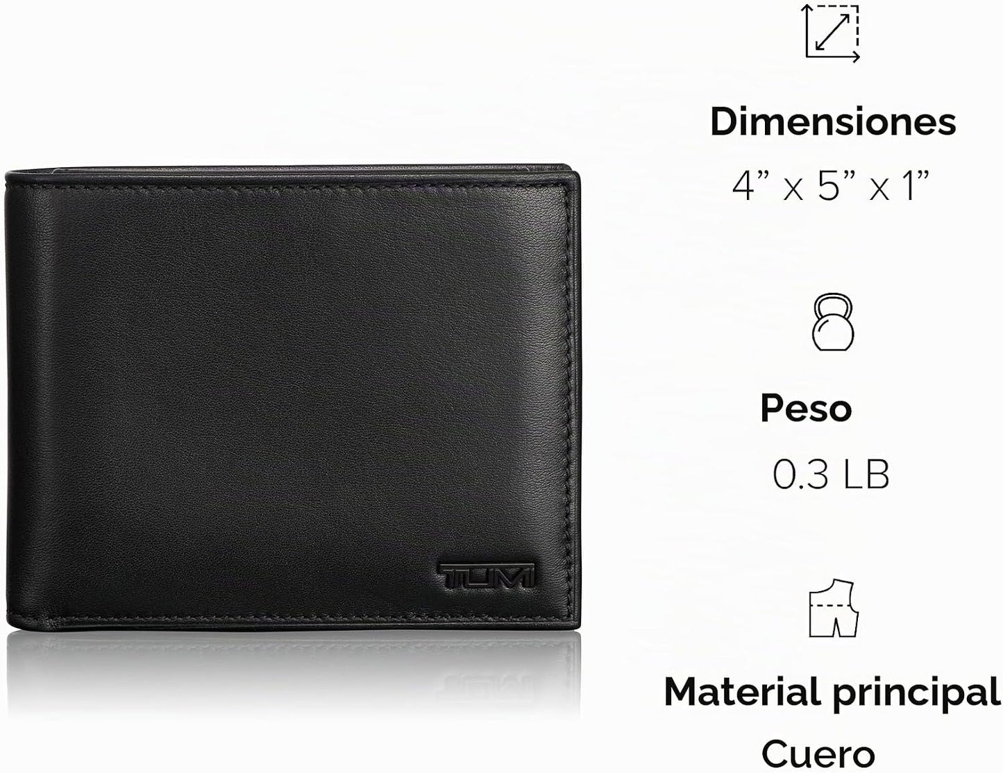 TUMI - Delta Global Cartera extraíble con cerradura de identificaci...