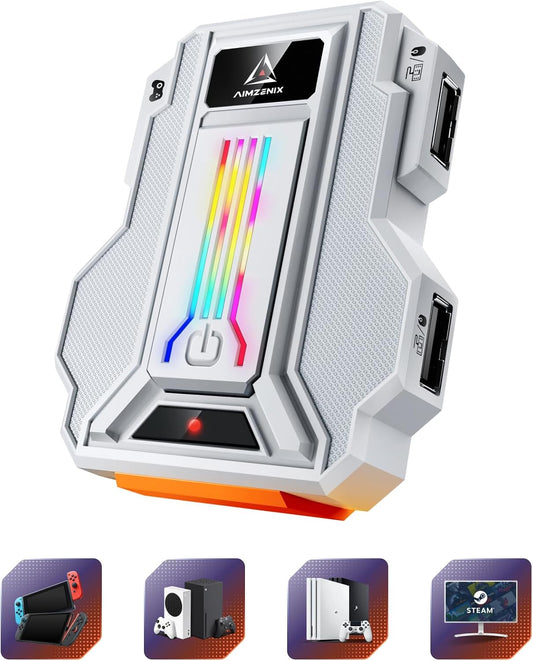 AIMZENIX Adaptador de teclado y mouse para NS2, PS4, Switch, Xbox S...