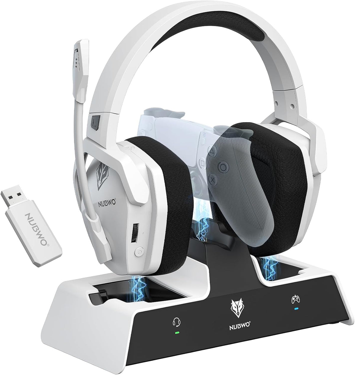 NUBWO G06 Pro Auriculares inalámbricos para juegos con estación de...