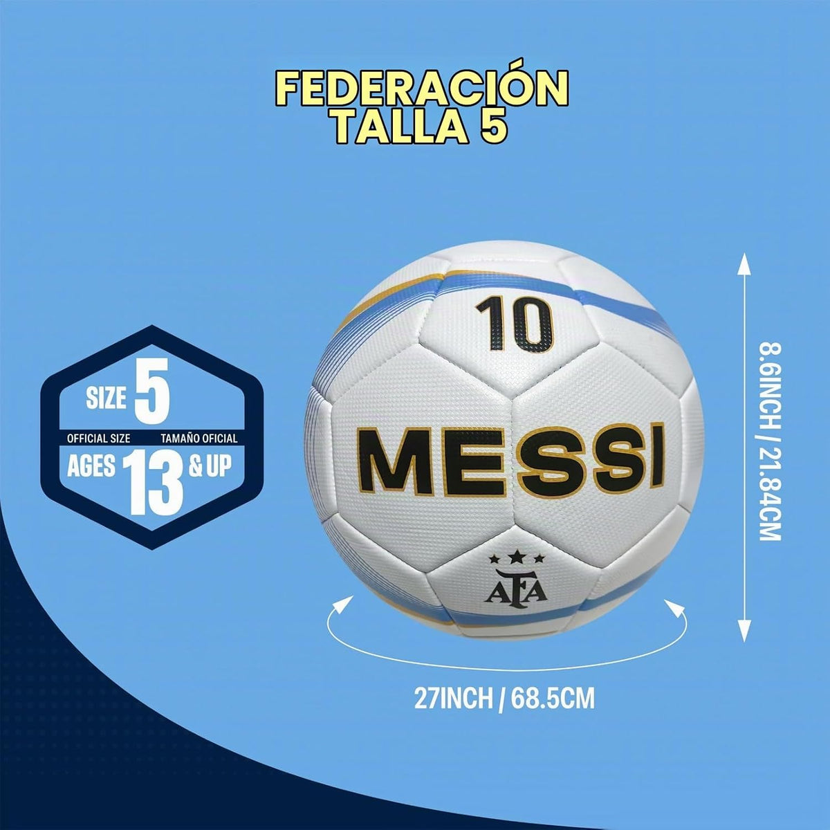 Icon Sports - Balón de fútbol oficialmente licenciado de la Asociac...