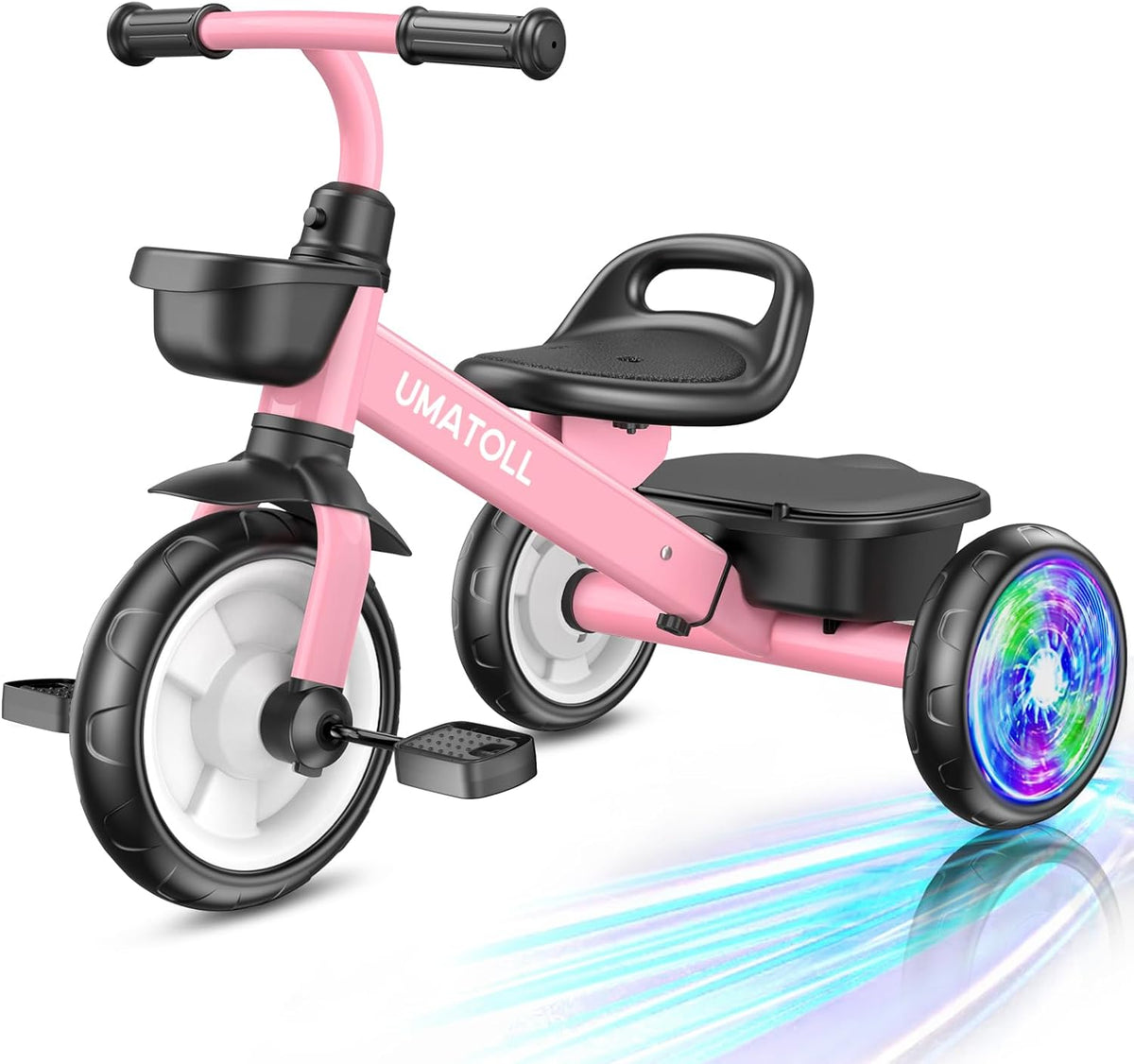 Umatoll Triciclo para niños pequeños de 2 a 5 años, bicicleta ajust...