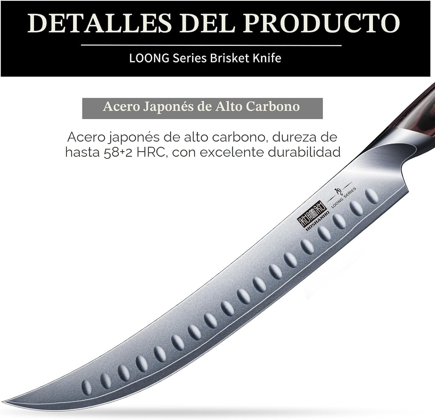 HOSHANHO - Cuchillo de carvado y corte de 10 pulgadas, cuchillo de...