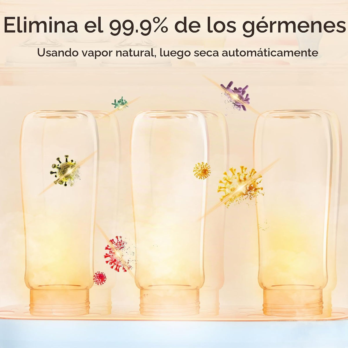 Esterilizador y secador de botellas, esterilizador eléctrico de vap...