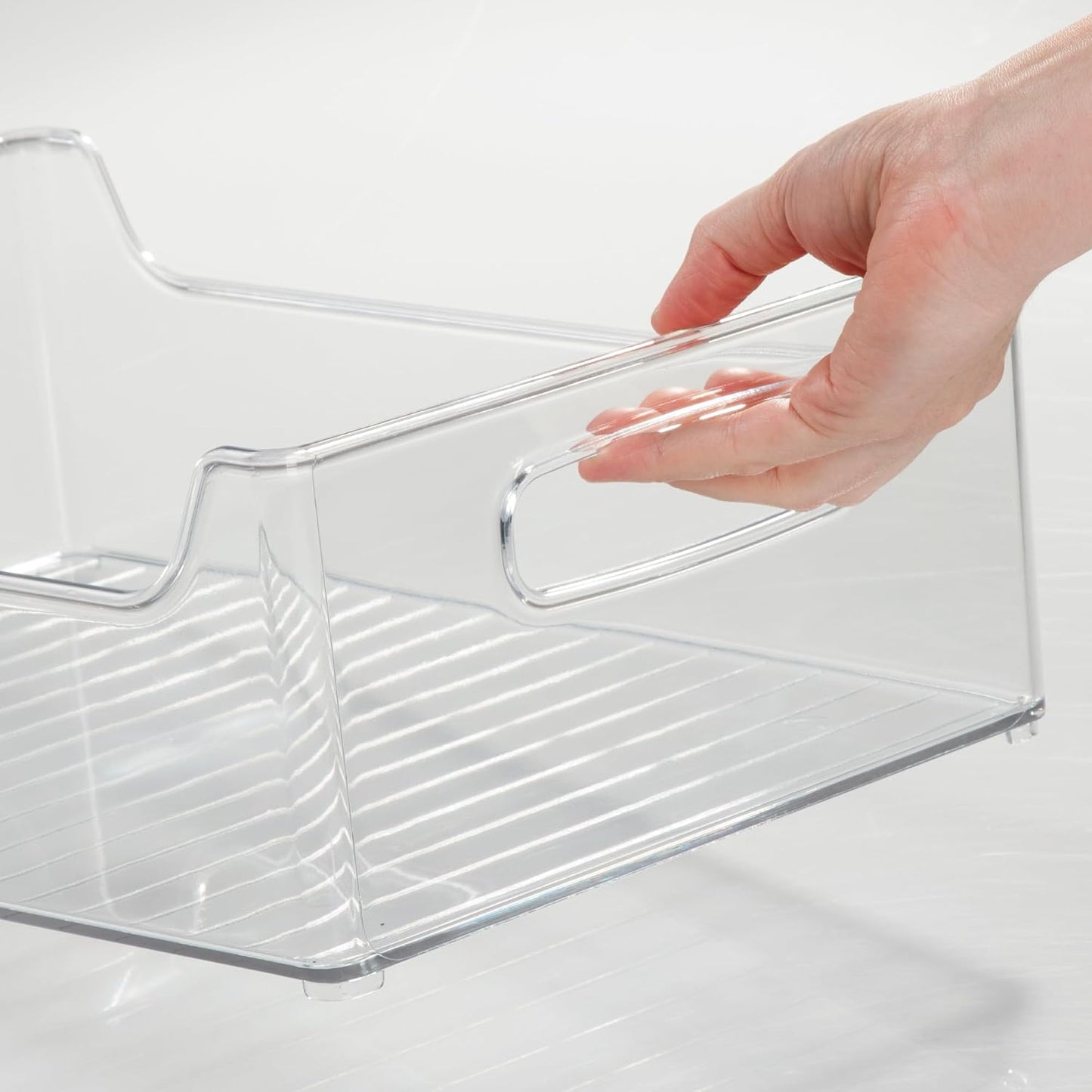 iDesign - Contenedor de almacenamiento apilable con asas para despe...