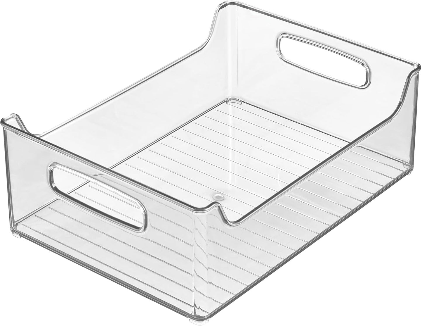 iDesign - Contenedor apilable de plástico para despensa, con asas,...