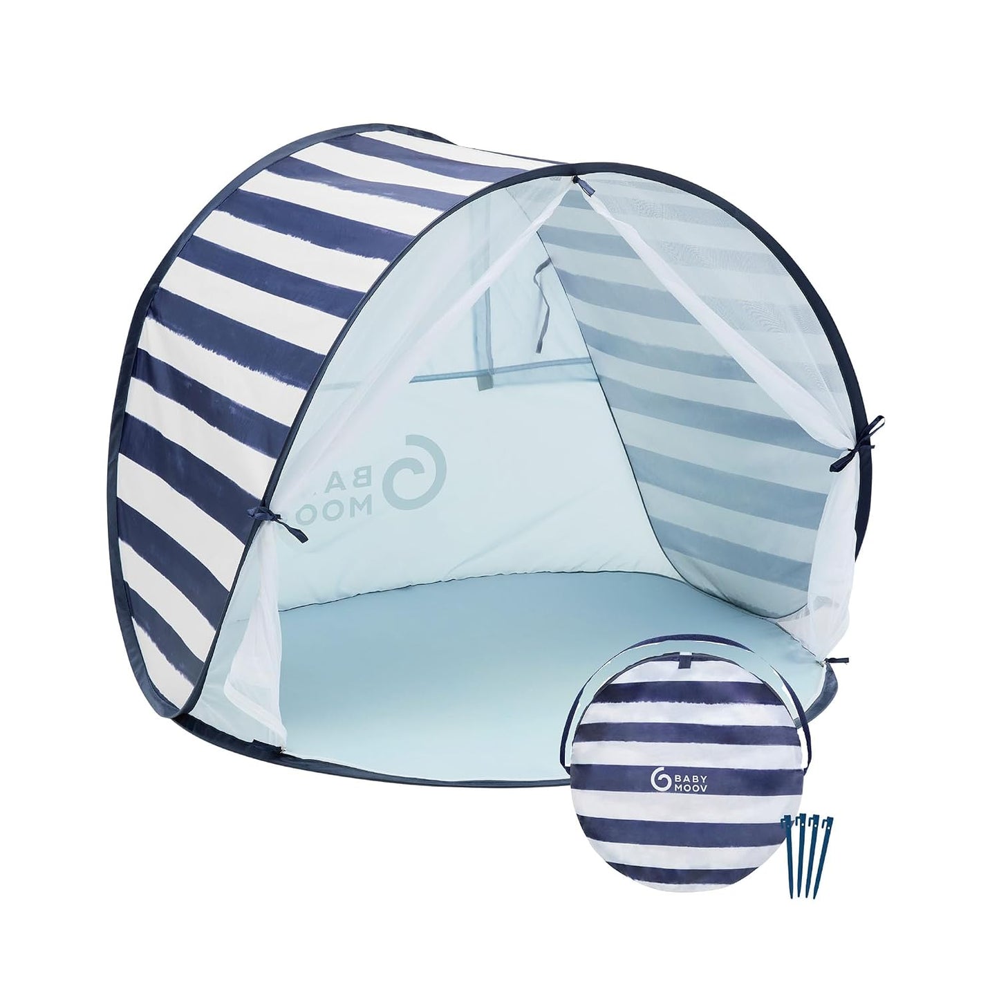 Babymoov Tienda de campaña marina anti-UV UPF 50+ con sistema despl...