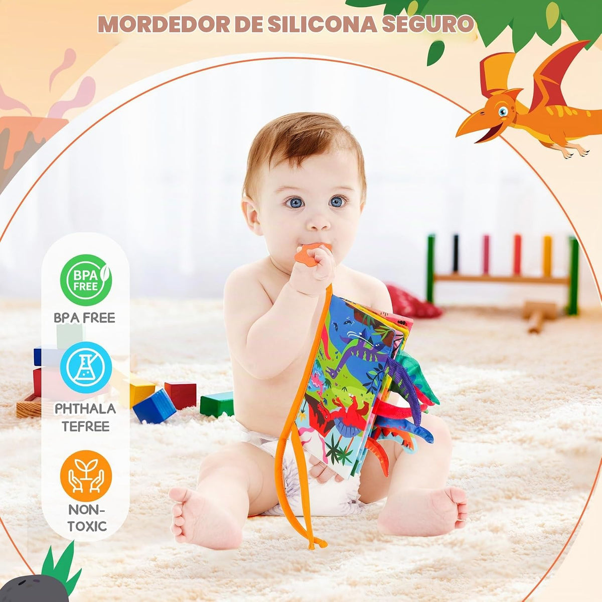 BBWOO Libro Blandito para Bebé - Juguete para Bebé - Regalo de Duch...