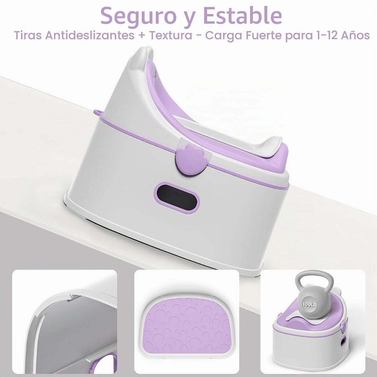 Inodoro de entrenamiento 3 en 1, orinal portátil, asiento de entren...