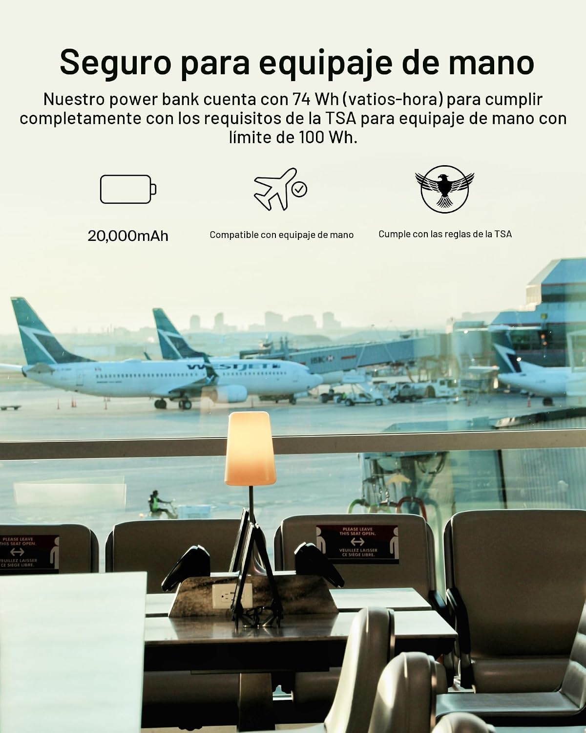 Belkin Cargador Portátil, Batería Externa USB-C de 20,000mAh con 2...