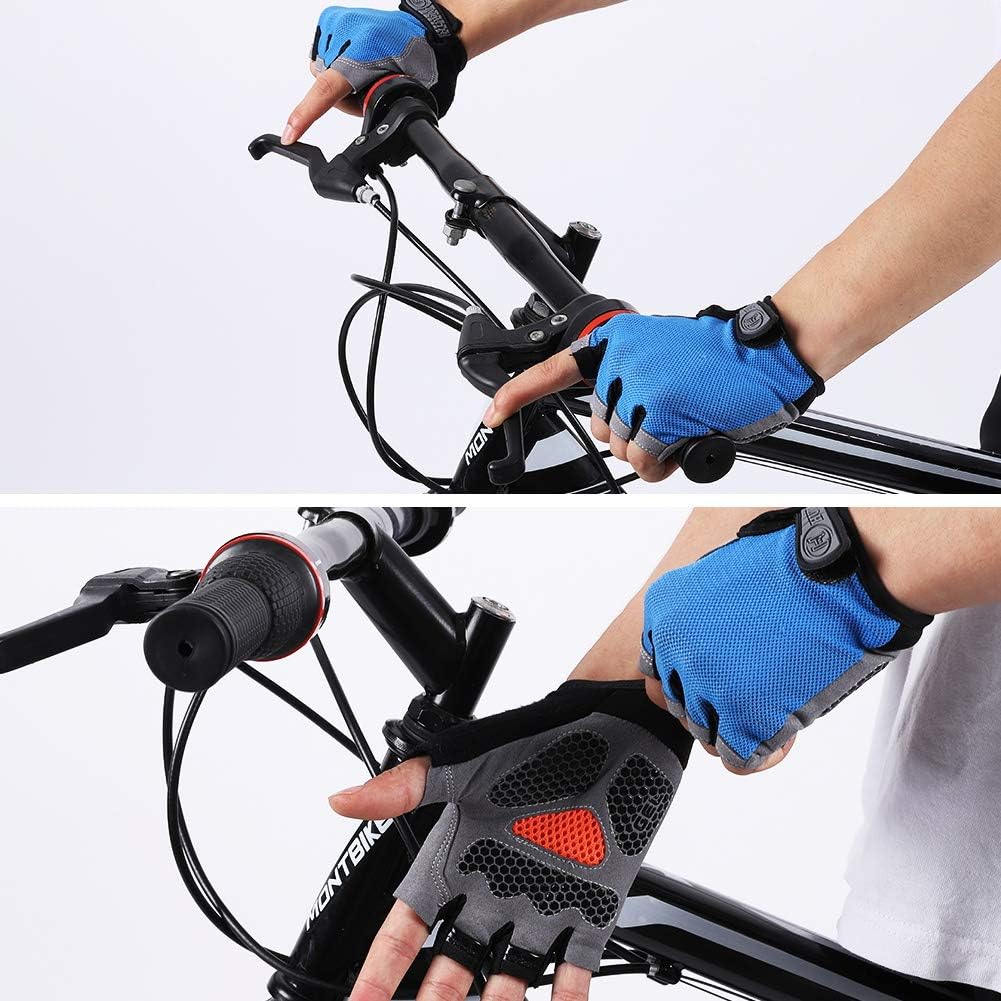 Accmor Guantes de ciclismo para hombres y mujeres, guantes de cicli...