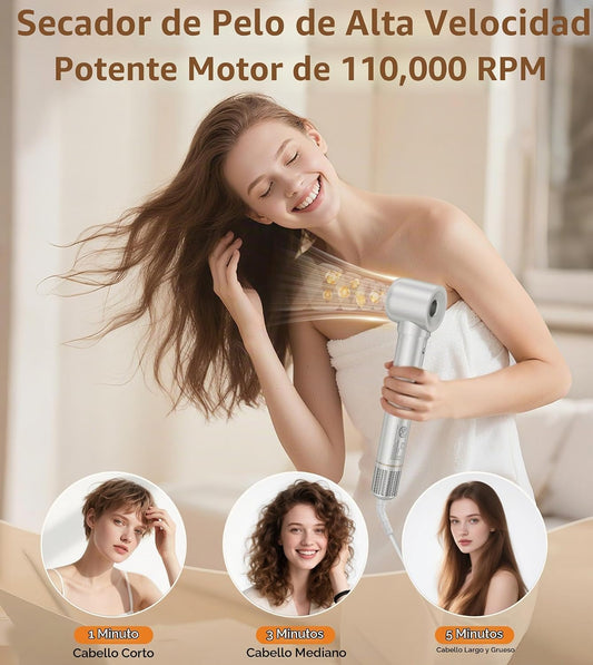 Kits de cepillos para secador de pelo 9 en 1, secador de pelo rizad...