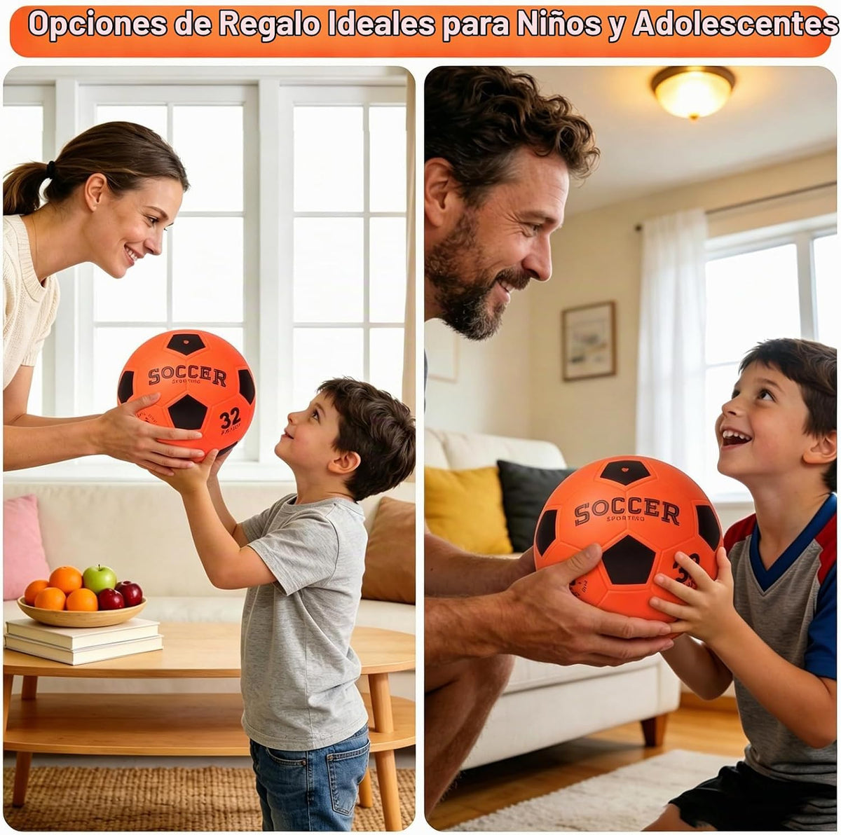orientfire Balón de fútbol iluminado, recargable que brilla en la o...