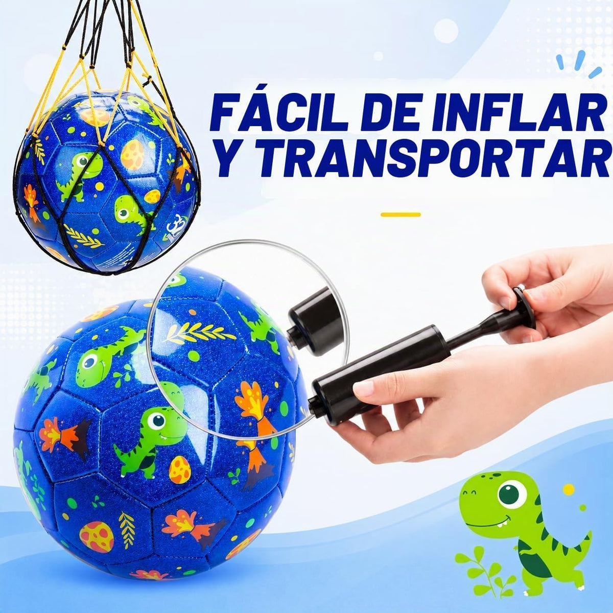 Balón de fútbol U&C Planet tamaño 2, 3, 4 para niños pequeños y jóv...