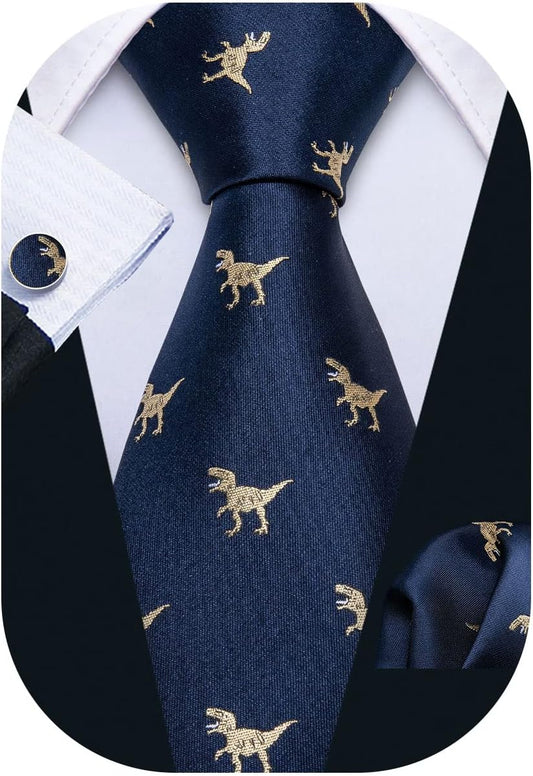 Barry.Wang Corbatas Divertidas de Animales para Hombres Pañuelo de...