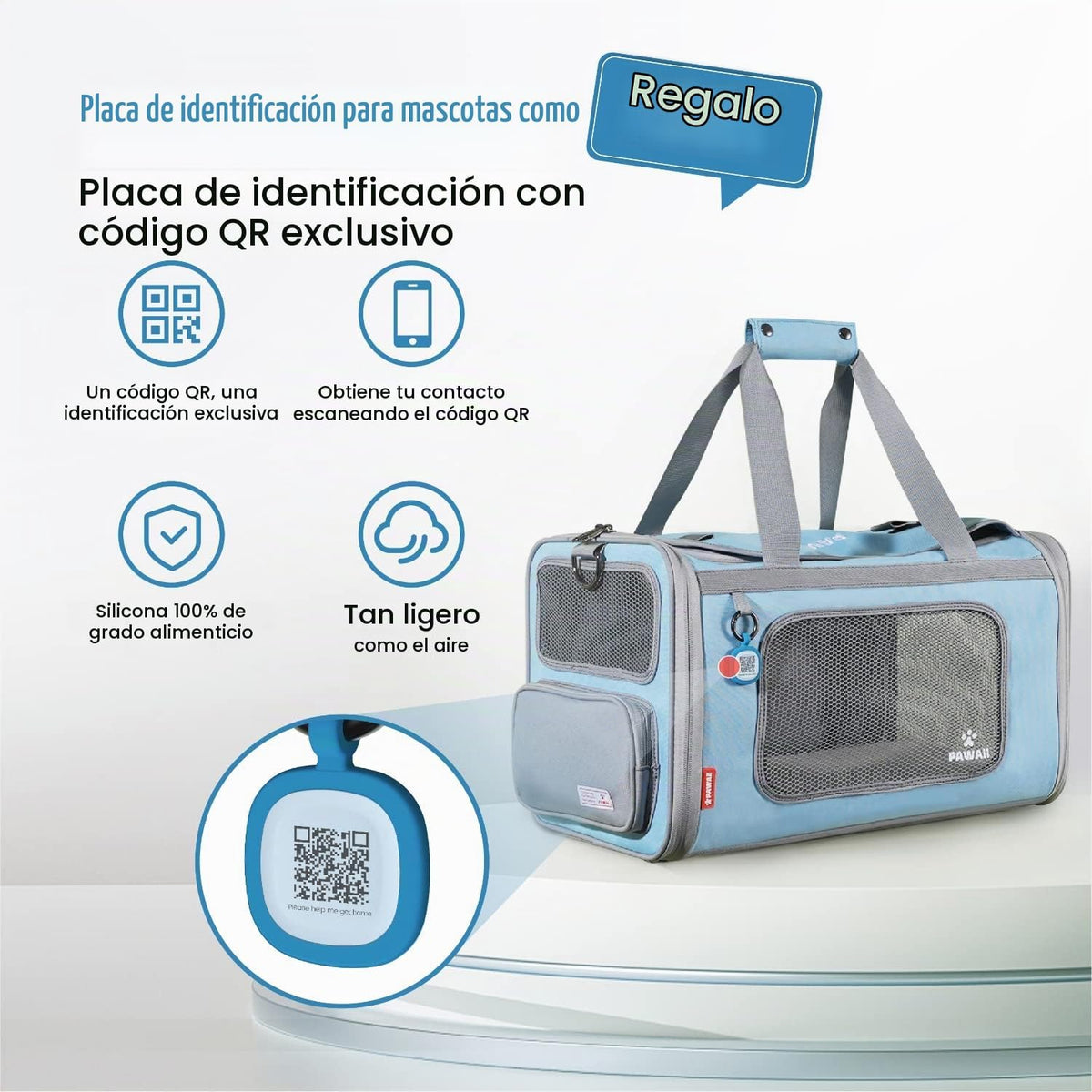 Pawaii Transportador de Mascotas Aprobado por Aerolínea para Gatos,...