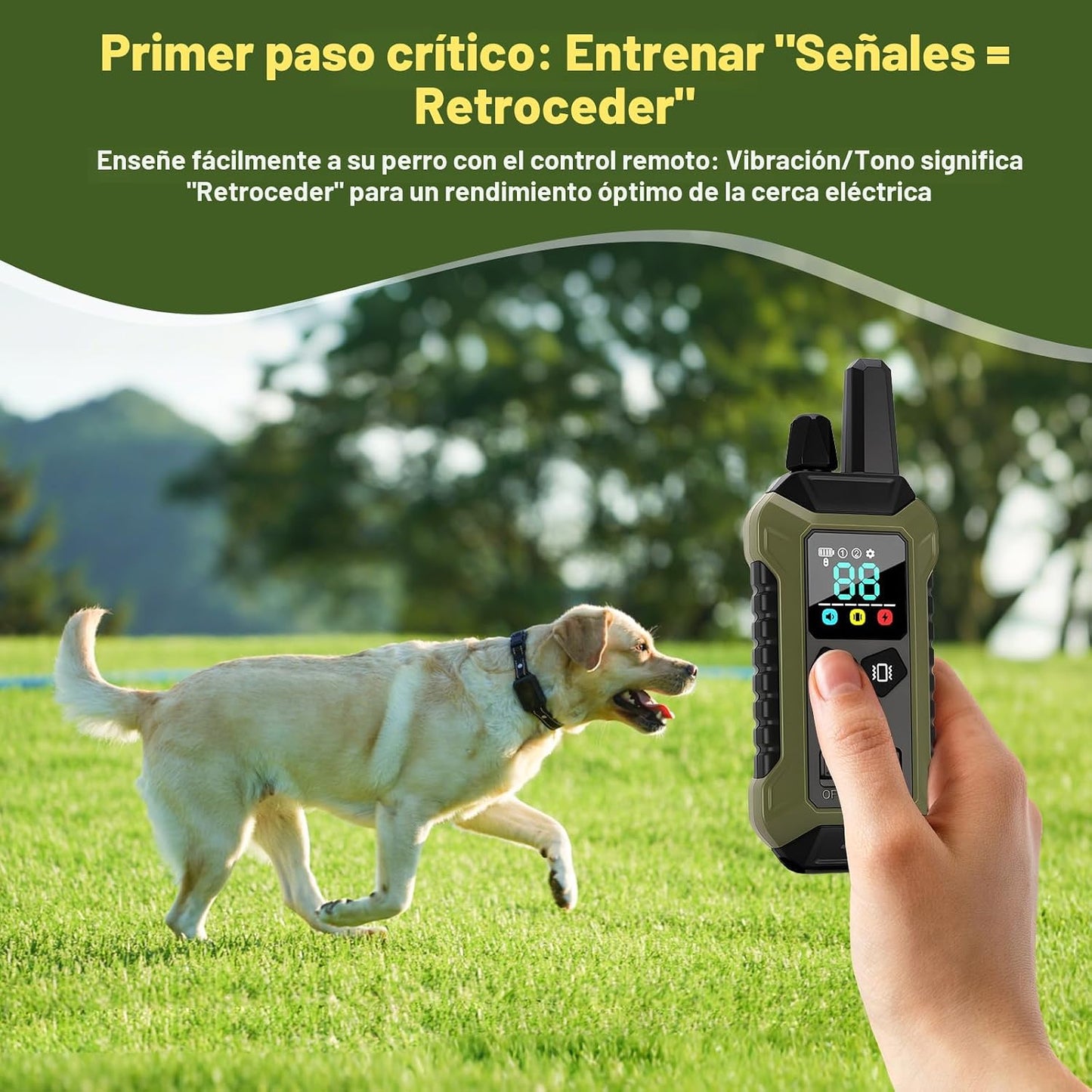 Sistema de valla inalámbrica GPS para collar de perro, control de a...