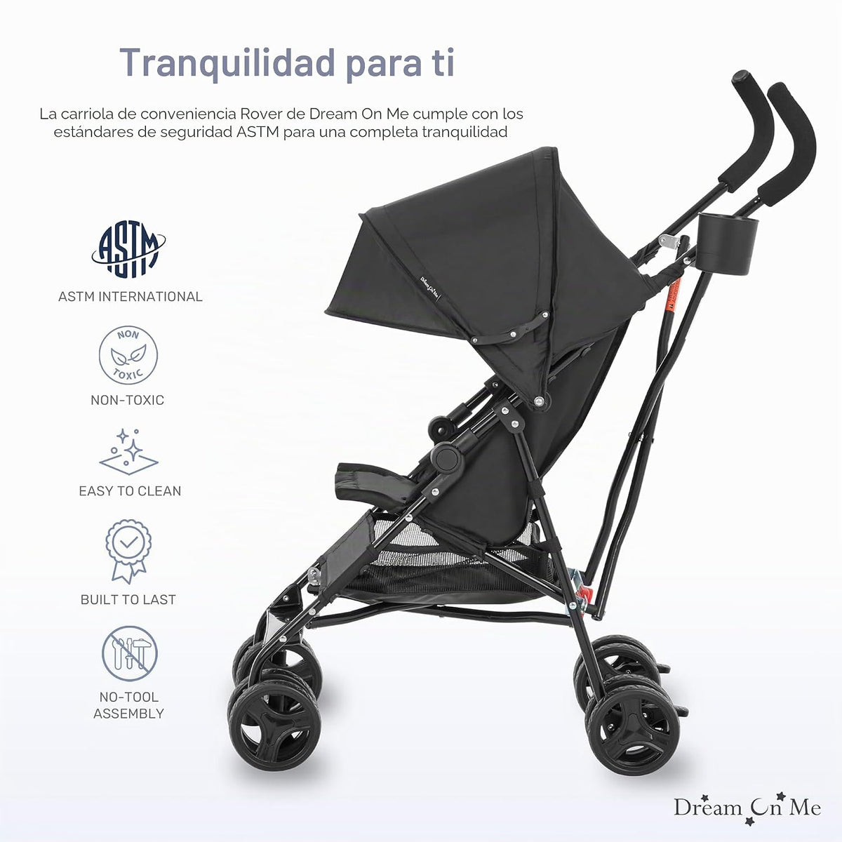 Dream On Me Rover Cochecito de bebé conveniente \u2013 Cochecito de...