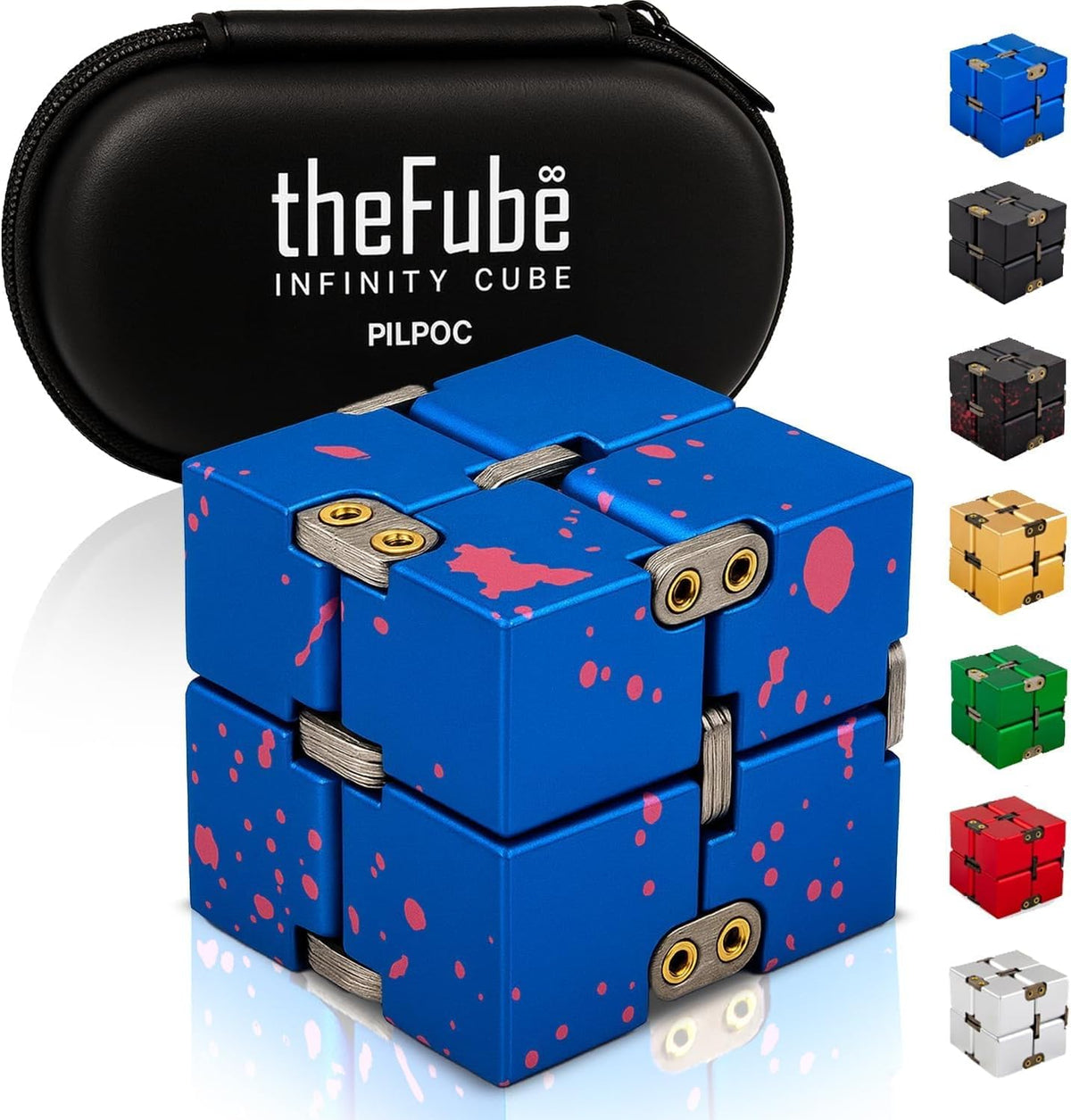 PILPOC theFube Infinity Cube Fidget Desk Toy - Cubo mágico infinito...