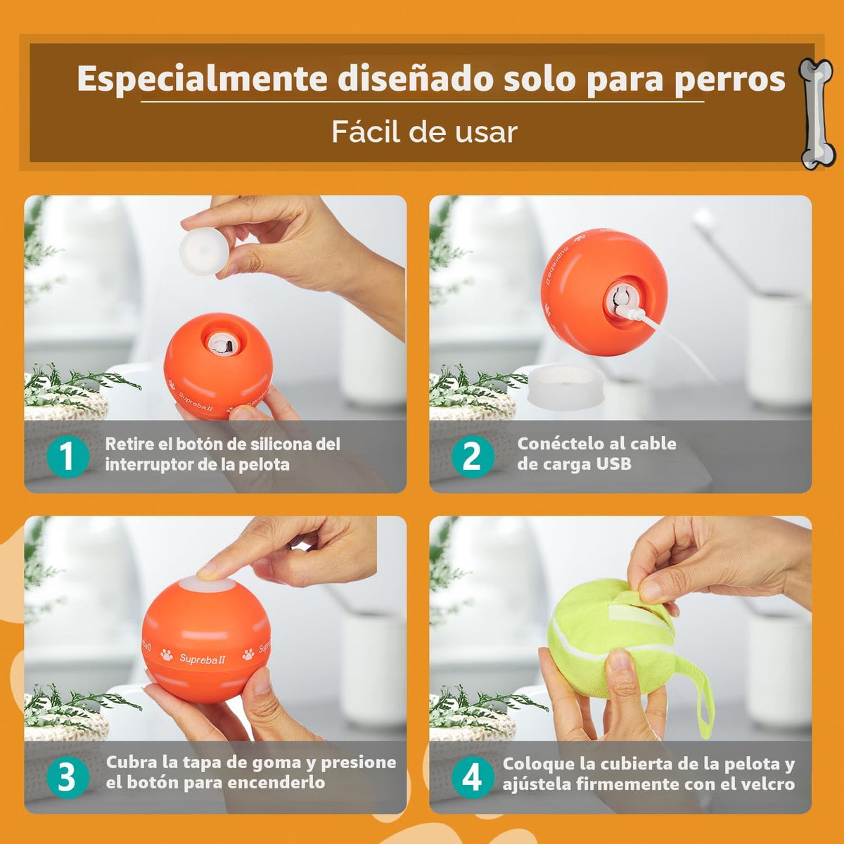 PetDroid Juguetes interactivos para perros, [recientemente actualiz...