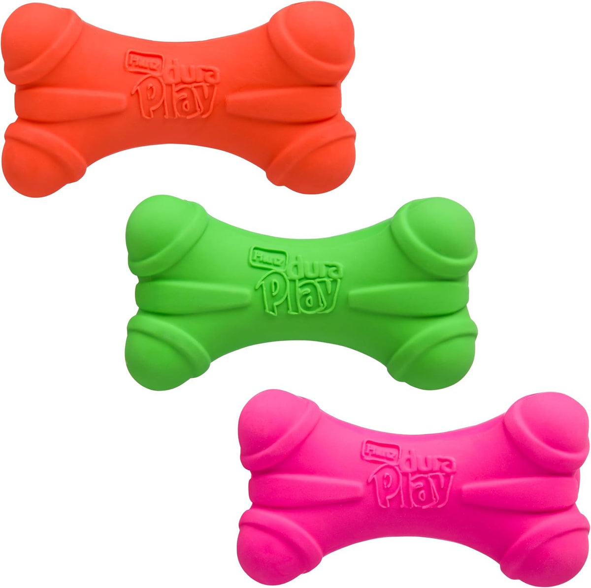 Hartz DuraPlay Hueso Juguete de Látex Chirriante para Perros de Raz...