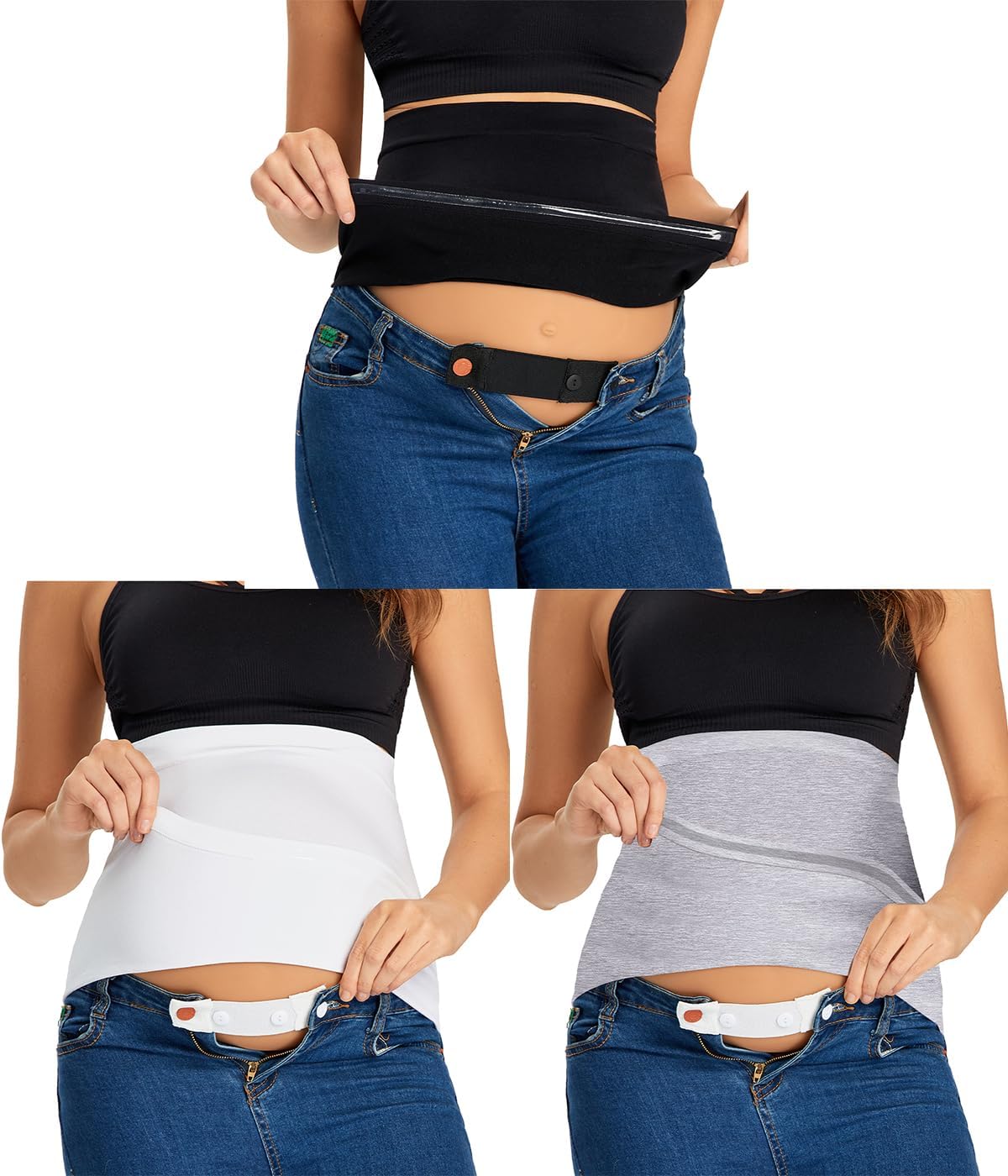 KUNINDOME - Combinación de extensores de camisas para maternidad y...