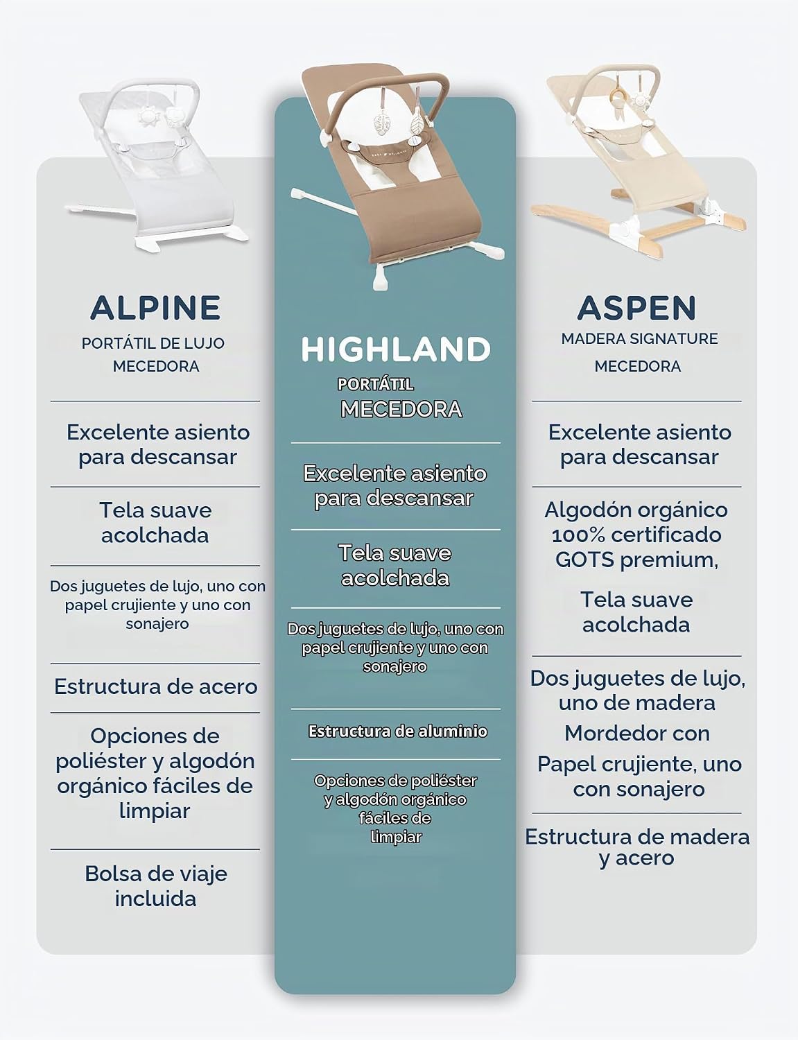 Hamaca orgánica Baby Delight Highland | Infantil | 0 \u2013 6 meses...