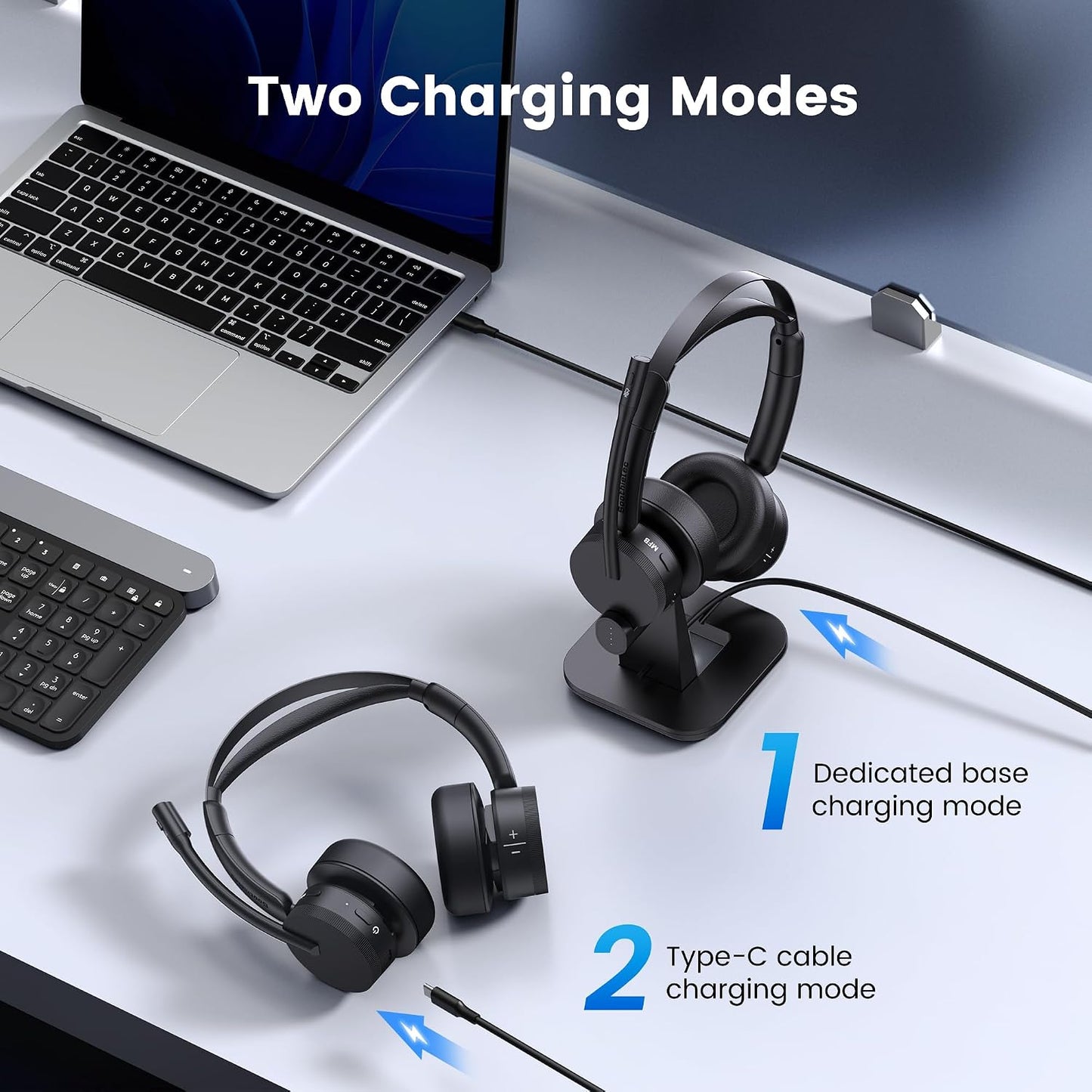Auriculares Inalámbricos, Auriculares Bluetooth con Cancelación de...