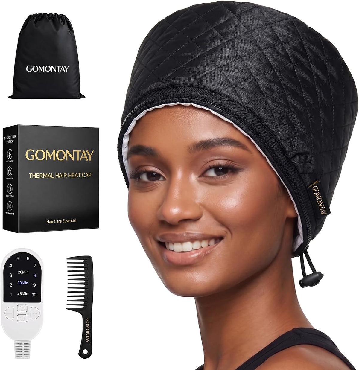 GOMONTAY - Gorro de tratamiento térmico para acondicionamiento prof...
