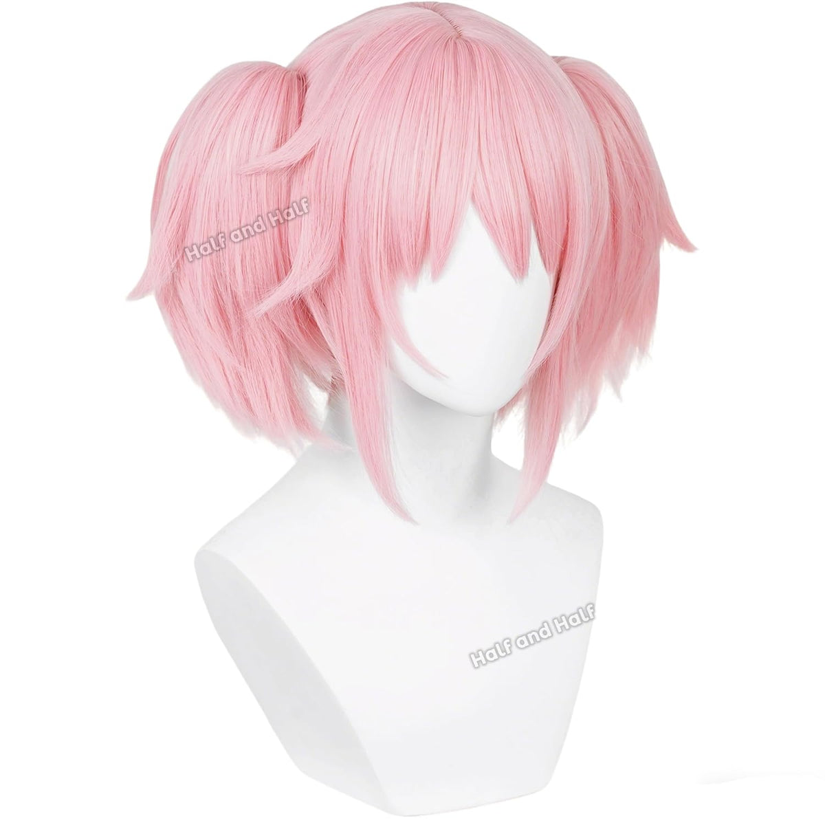Mado-ka - Peluca corta para cosplay, peluca de cola de caballo de a...
