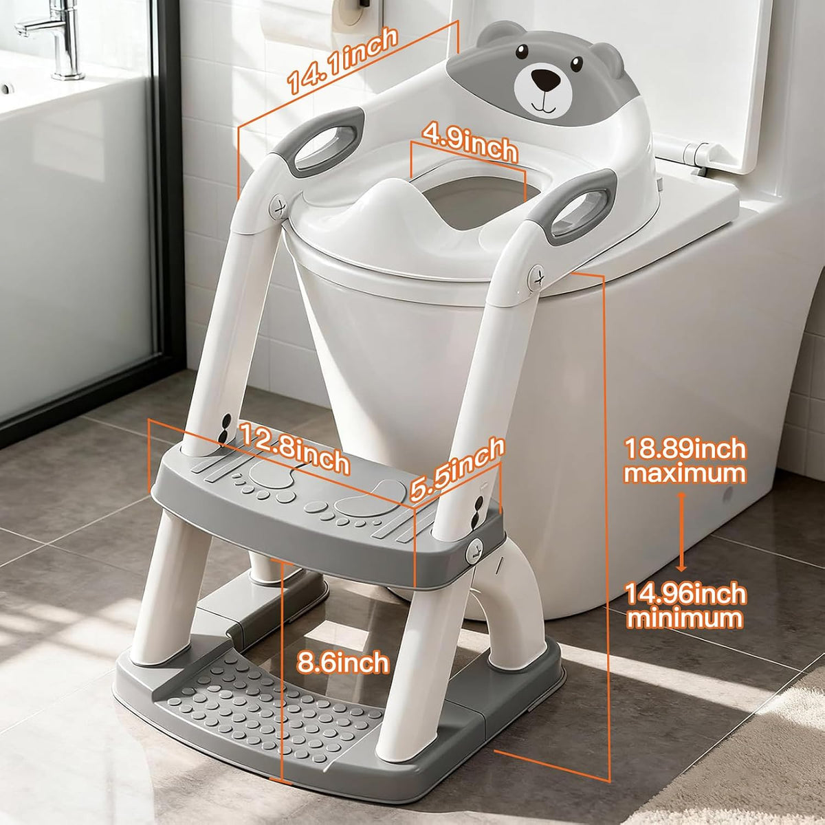 Inodoro de entrenamiento para ir al baño para niños pequeños, asien...