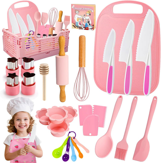 Juego de Cocina y Repostería para Niños Real y Delantal para Niños...