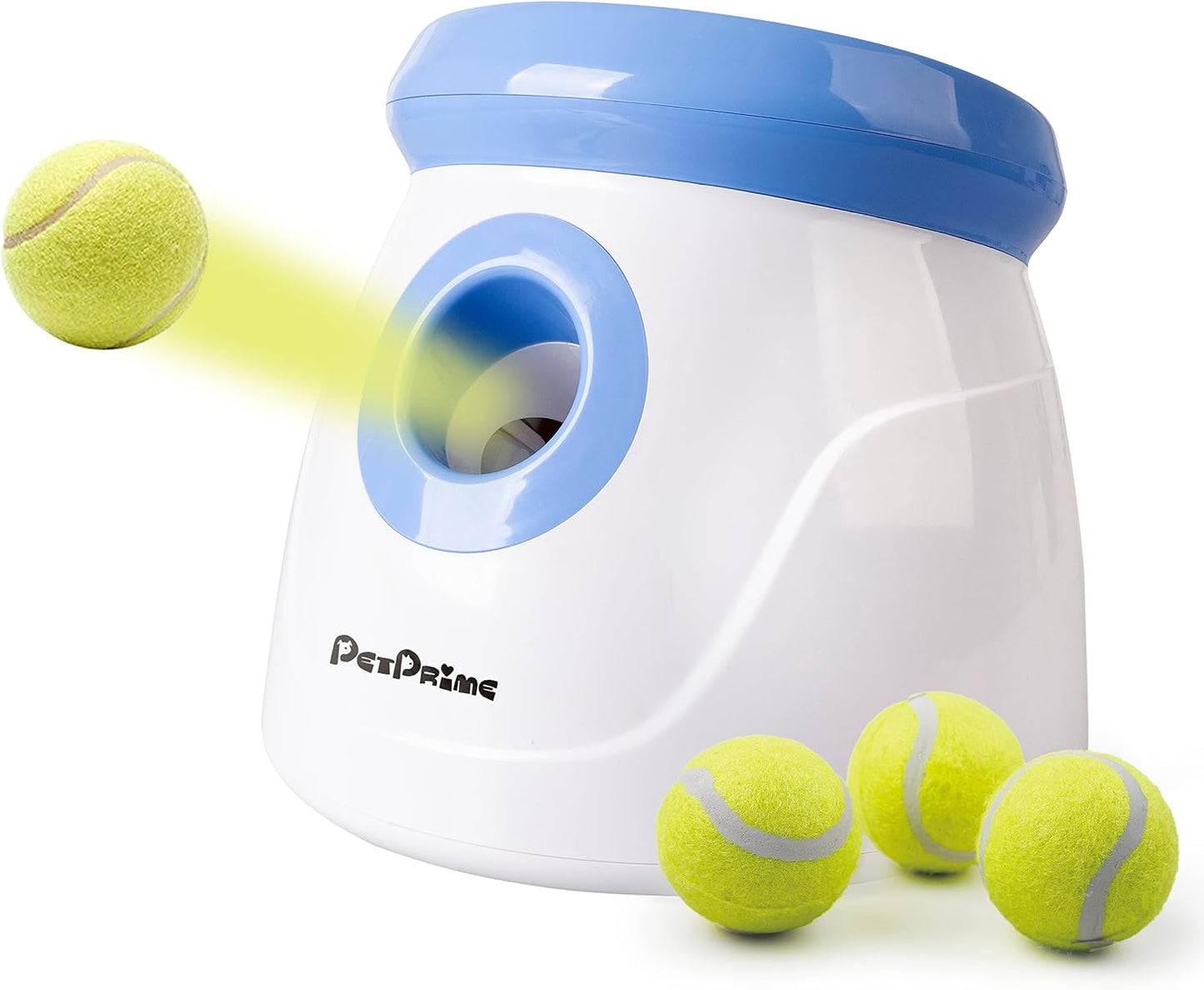 Pet Prime Lanzador automático de bolas para perros pequeños y media...