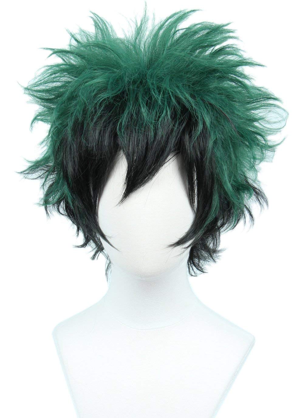 Linfairy Peluca corta de cosplay de anime, peluca rizada para disfr...
