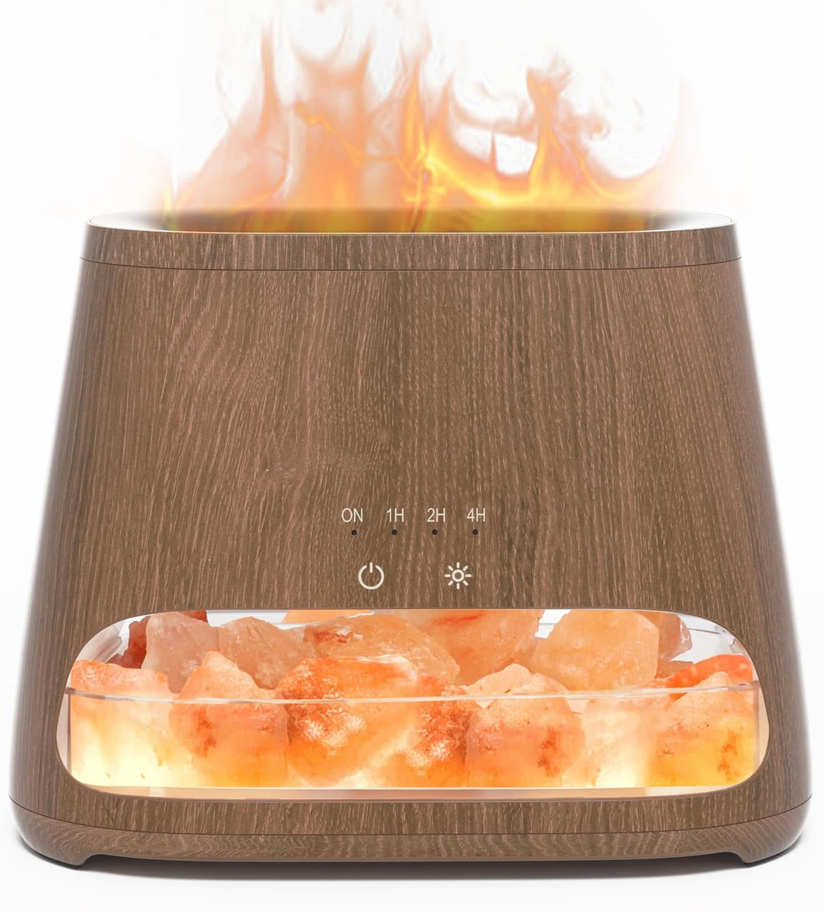 SALKING Lámpara difusora de sal del Himalaya 2 en 1, humidificador...