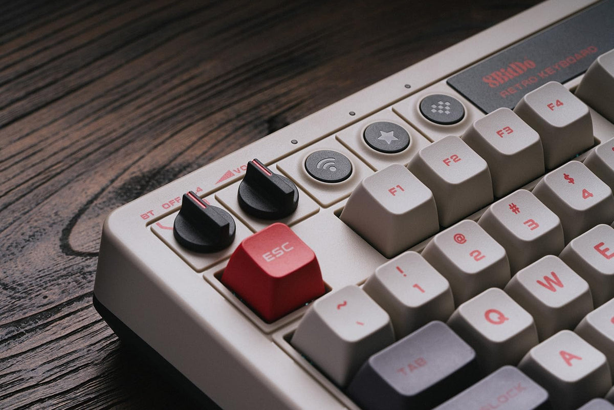 Teclado mecánico retro 8Bitdo, teclado para juegos Bluetooth\/2.4G\...