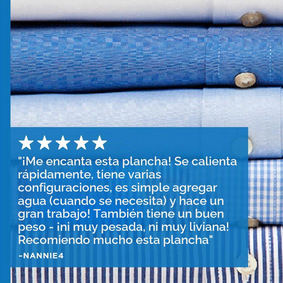 Rowenta Pro Master Plancha de Vapor con Suela de Acero Inoxidable p...