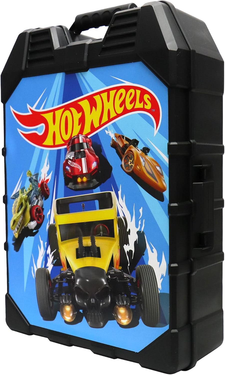 Tara Toys Hot Wheels - Estuche de almacenamiento para 48 autos, fun...