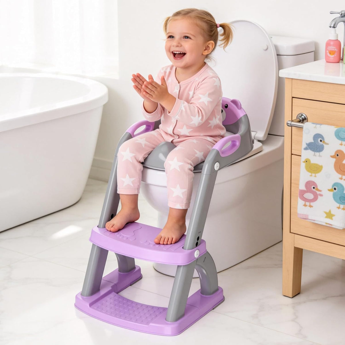 Inodoro de entrenamiento para ir al baño para niños pequeños, asien...