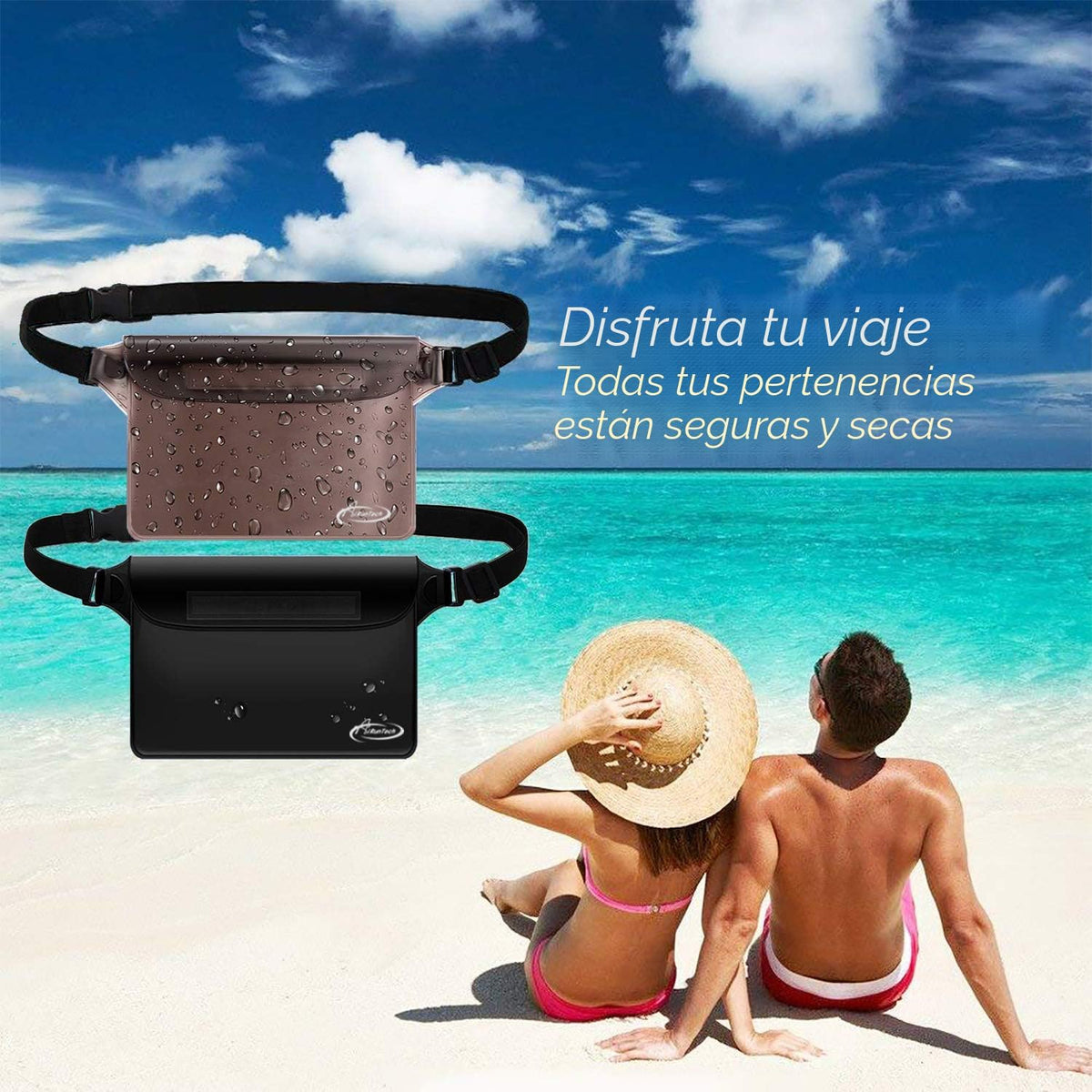 AiRunTech Bolsa impermeable con correa para la cintura (paquete de...