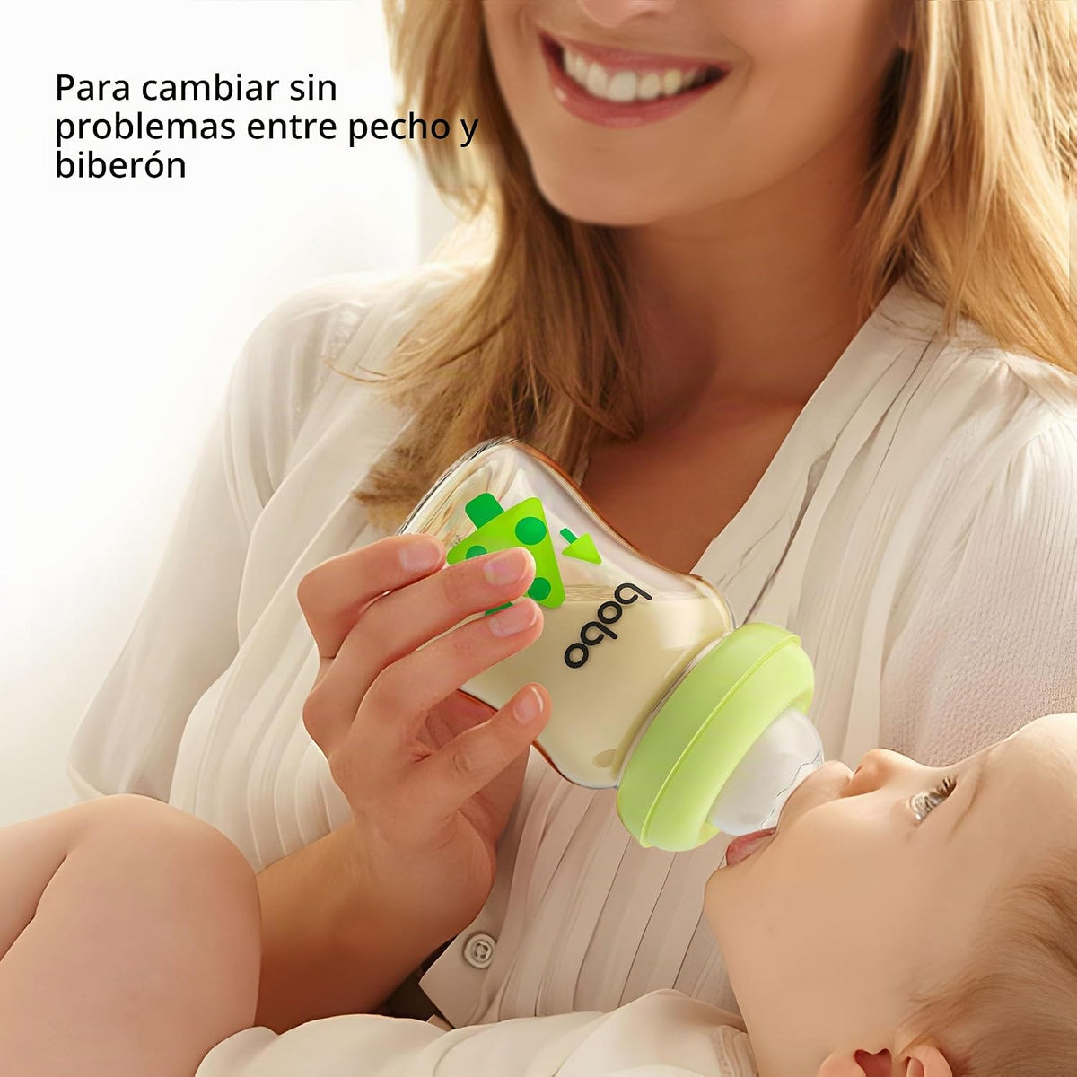 YOHKOH PPSU - Biberón de cuello ancho, biberón anticólicos para rec...