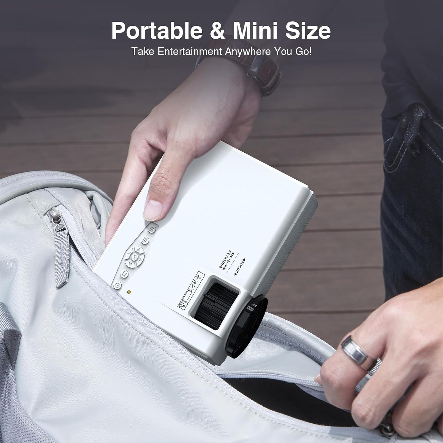 【Licencia oficial de Netflix】Mini proyector inteligente PANSEBA con...