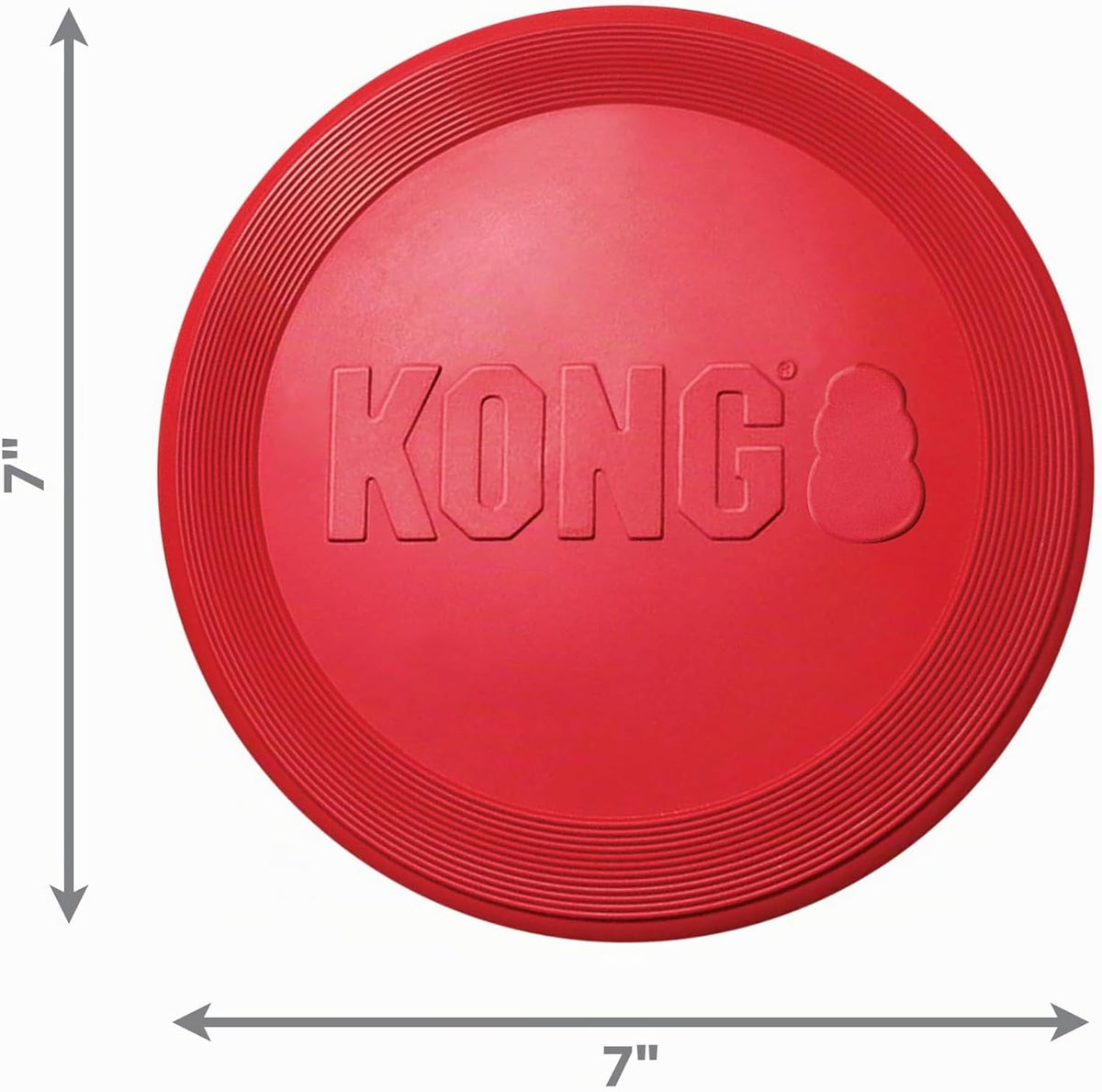 KONG Flyer, disco volador de goma natural, para perros pequeños (pa...