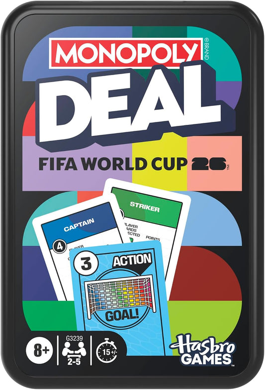Monopoly Deal FIFA World Cup 2026 Edition - Juego de cartas de fútb...