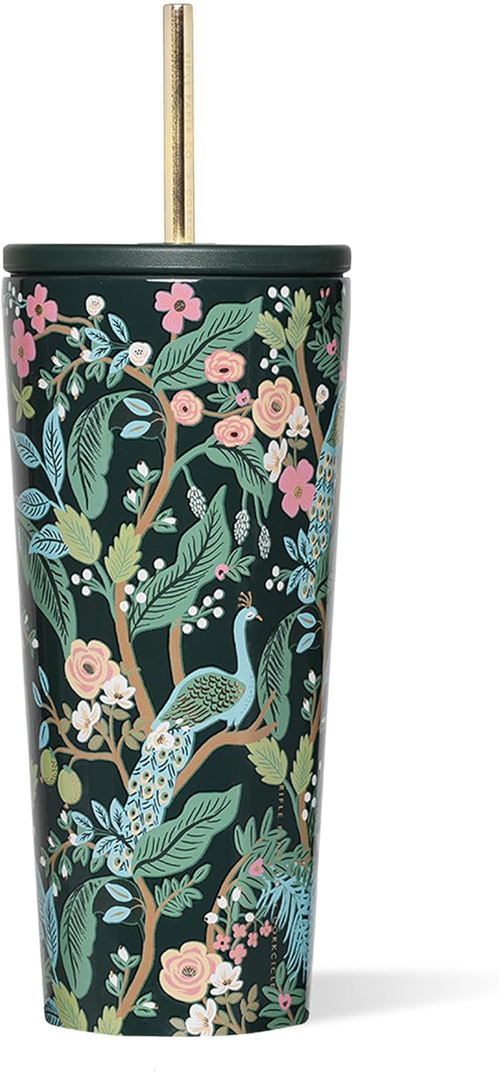 Corkcicle x Rifle Paper Co. Taza Aislada para Bebidas Frías con Tap...