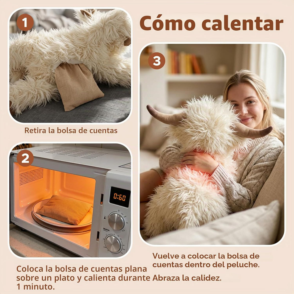 Animales de peluche con peso de vaca de las tierras altas de 25 pul...