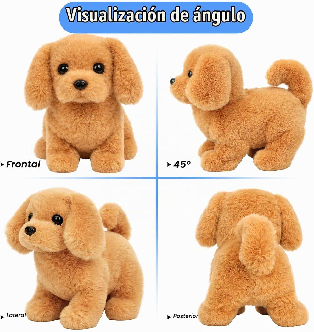 Hopearl Walking Dog Golden Retriever - Juguete electrónico interact...