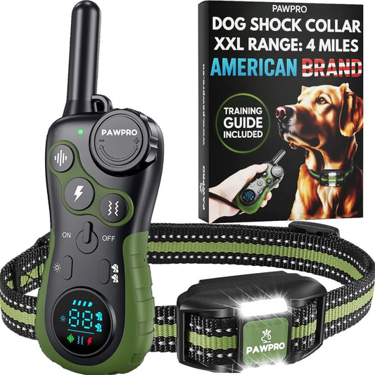 Collar de choque para perros con control remoto, rango inigualable...