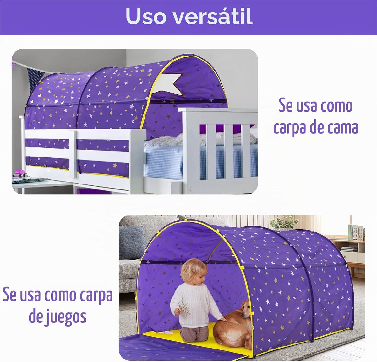 Alvantor® Starlight Toldo para cama de ensueño para niños, tienda d...