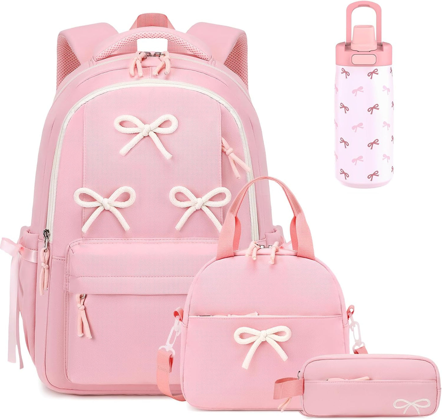 Similove 05 LBWB Mochila para niñas | Casual Aesthetic Bow Girls Ba...