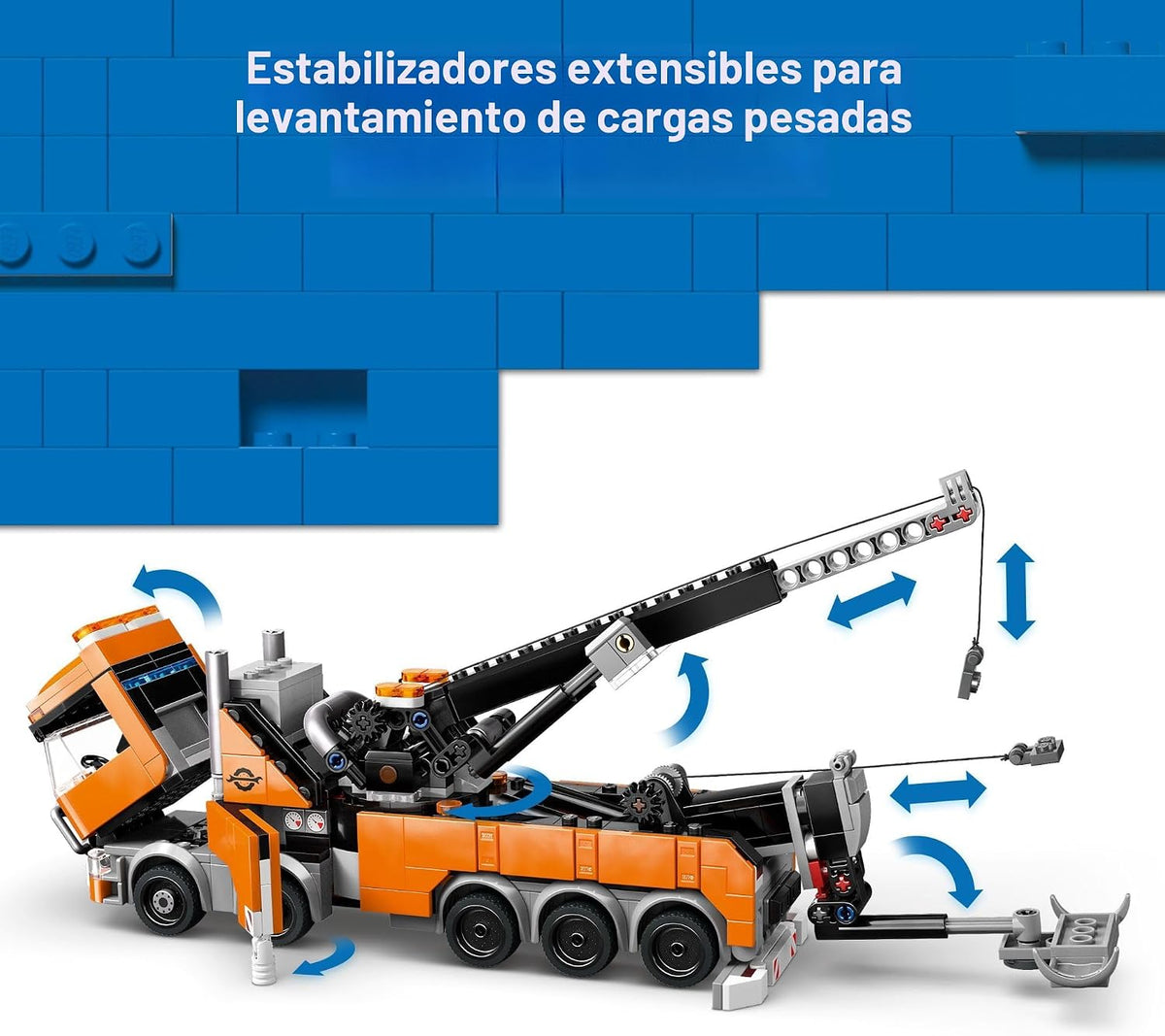 LEGO City 60467 - Camión de remolque de recuperación resistente con...